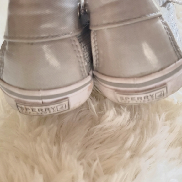 Silver Sequins Sperrys - Picture 4 of 6